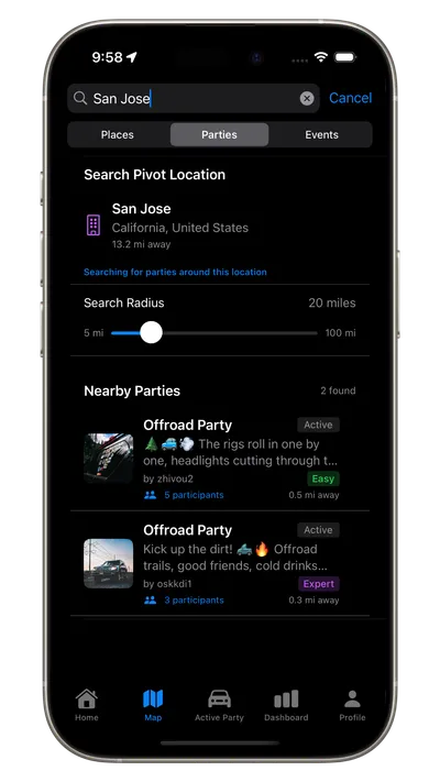 Party Search